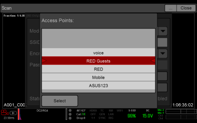 Select Wireless Network