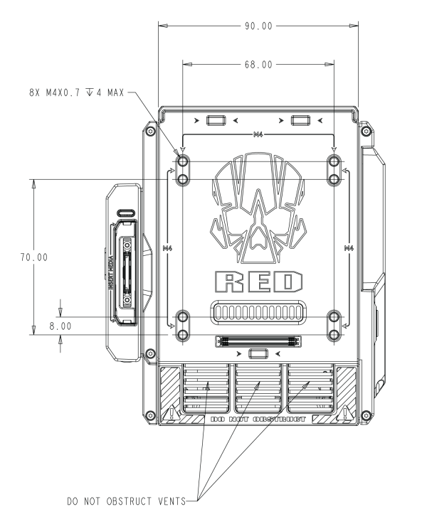 WEAPON 8K S35 Back View