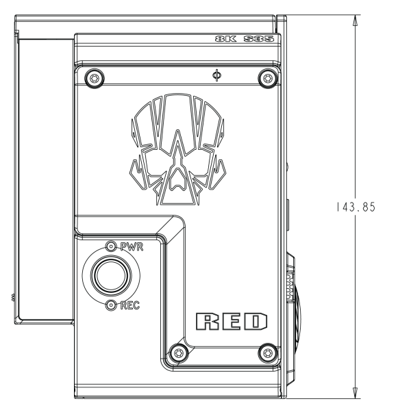 WEAPON 8K S35 Side View (Left)
