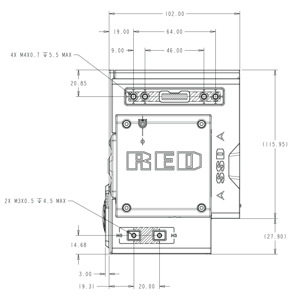 WEAPON 8K S35 Side View (Right)